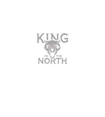King In The Noth model negru pe tricou