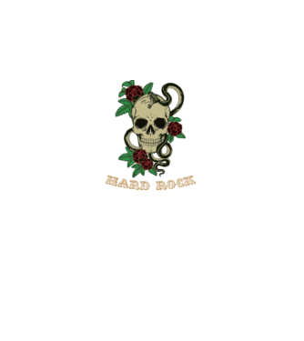 Hard Rock 1 model alb pe tricou