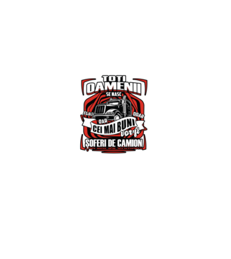 Toți oamenii șoferi de camion  model negru pe tricou