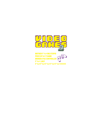 I don't always die when playing video games model negru pe tricou