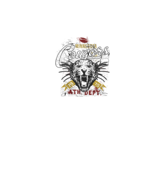 Minesota Cougars  TEXTURED model negru pe tricou