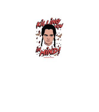 WEDNESDAY Killing You in my mind model negru pe tricou