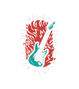 Relax model alb pe tricou