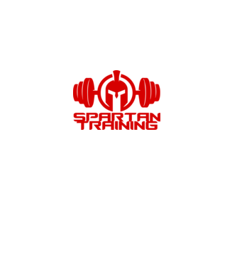Spartan Training model negru pe tricou