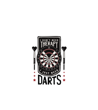 Darts Therapy model verde de măr pe tricou