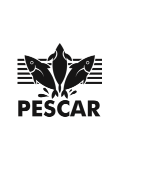 Pescar original model negru pe tricou