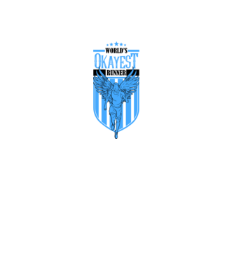 World okayest runner model alb pe tricou
