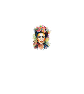 Frida Kahlo model alb pe tricou