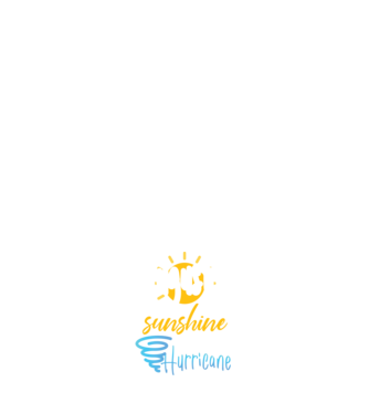 August Girls are Sunshine mixed with a little Hurricane model negru pe tricou