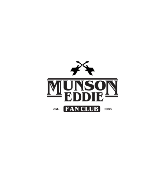 eddie munson fan club model alb pe tricou