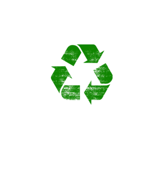 RECYCLE model negru pe tricou