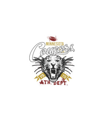 Minesota Cougars model negru pe tricou