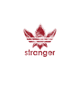 stranger things logo model negru pe tricou
