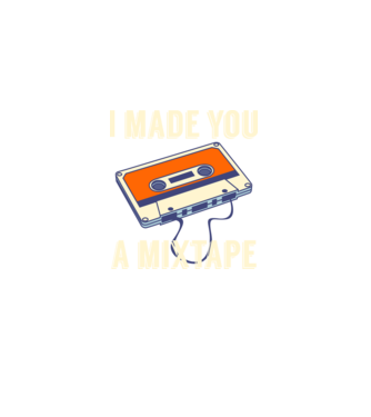 Mixtape model negru pe tricou