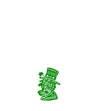 Everyone is irish leprechaun model alb pe tricou