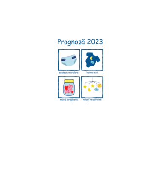 Prognoză 2023 model alb pe tricou