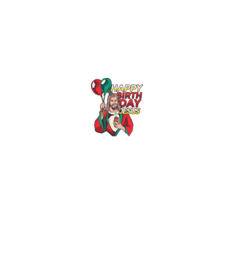 Happy Birtday Jesus! model negru pe tricou