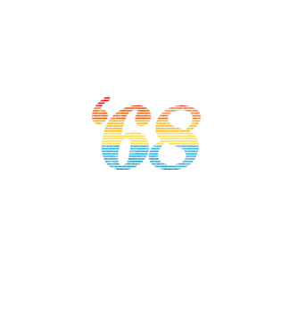 Retro Birthday 1968 model albastru închis pe tricou