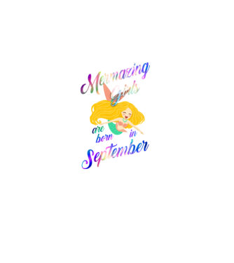 Mermazing girls are born september model negru pe tricou