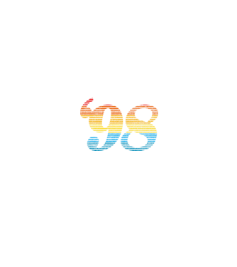 Retro Birthday 1998 model negru pe tricou