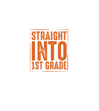 Straight into 1st grade model negru pe tricou