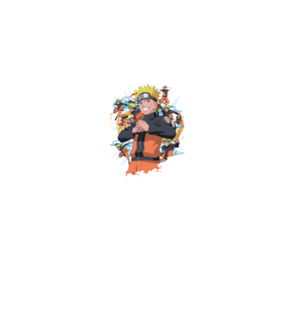 NARUTO model negru pe tricou