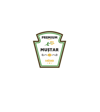 muștar premium - calitate model alb pe tricou