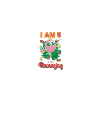 FLAMAZING Birthday 5 Years old model alb pe tricou
