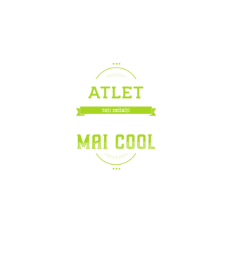 Sunt atlet, la fel ca toți ceilalți, dar mult mai cool model negru pe tricou