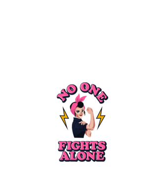 No one fights alone pinup model alb pe tricou