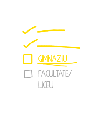 Cheklist educație - Școala primară negru model nisipiu pe tricou