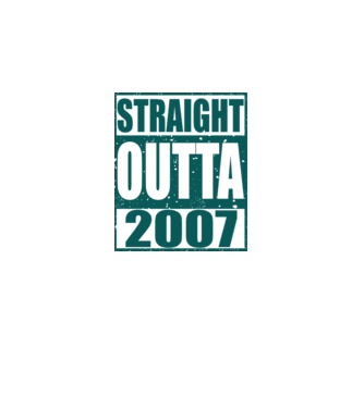 Straight Outta - 2007 model dusty pink pe tricou