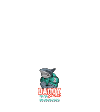 Daddy Shark do do do do model alb pe tricou
