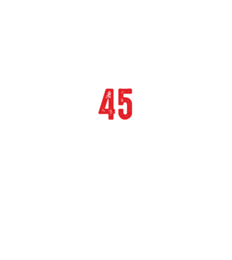Purtătorul acestui tricou a împlinit: 45 de ani model negru pe tricou