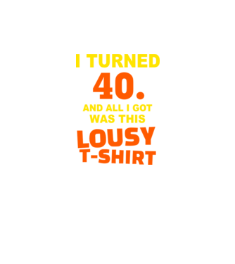 Lousy T-shirt 40 model negru pe tricou