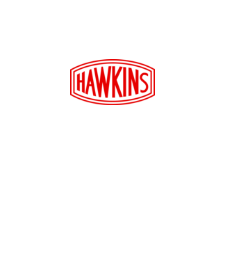 hawkins stranger things model negru pe tricou