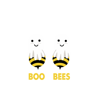 Boo bees model negru pe tricou