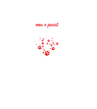 Drumul spre inima mea e pavat cu urme de labe model negru pe tricou