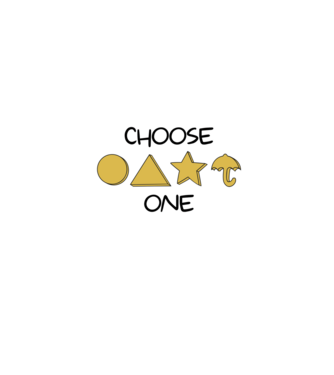 choose one squid game model alb pe tricou
