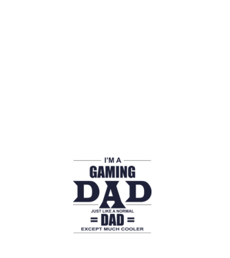 Gaming dad model negru pe tricou