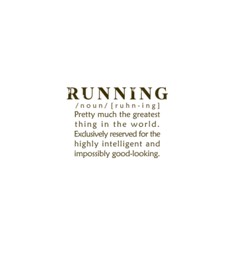Running definition model alb pe tricou