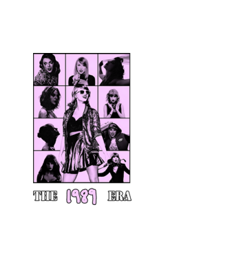 Taylor Swift ERAS lilac model alb pe tricou