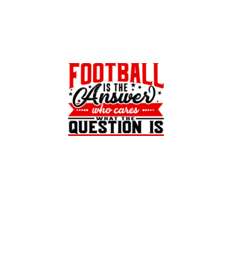 Sport is the answer FOTBALIST model alb pe tricou