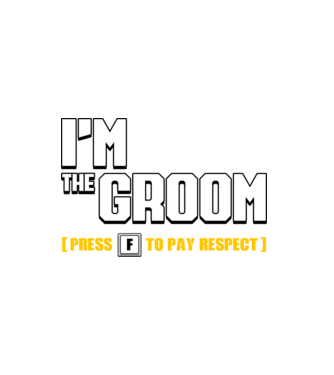 I'm the Groom  model alb pe tricou