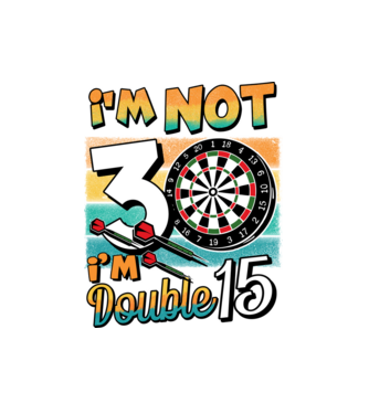 Darts Birthday 30 years old model alb pe tricou