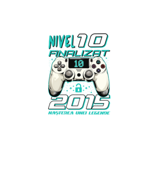 Nivel finalizat 10 2015 model negru pe tricou