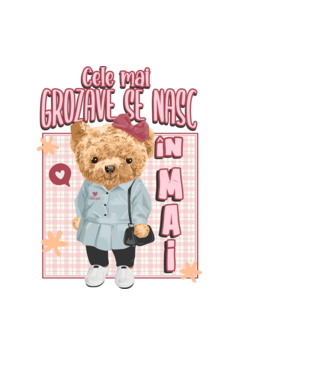 Teddy cele cool girl MAI model negru pe tricou