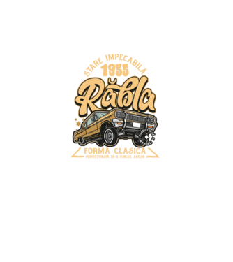 Rablă 1955 model turcoaz pe tricou