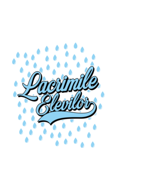 Lacrimile elevilor model alb pe tricou