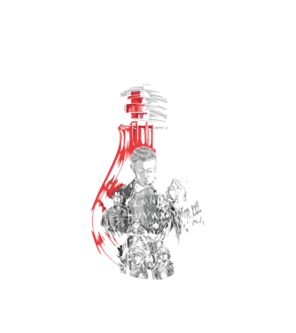 stranger things bulb model alb pe tricou